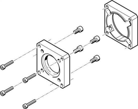 تصویر EAMF-A-48A-60G/H (558019) موتور فلنج فستو