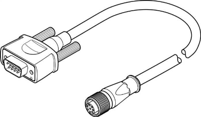 تصویر NEBM-M12G8-E-25-S1G9 (5105626) اتصال کابل انکودر فستو   