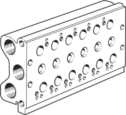 تصویر PRS-ME-1/8-6 (33410) Manifold block  