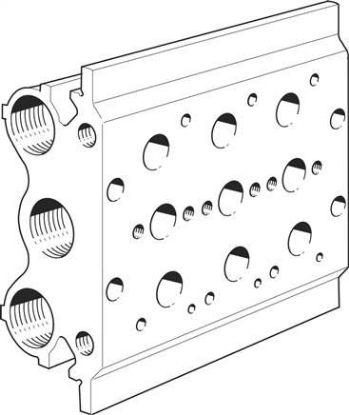 تصویر PRS-1/4-3-B (15862) Manifold block  