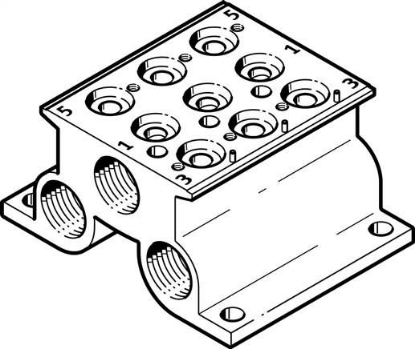 تصویر CPE10-PRS-1/4-3 (543822) بلوک منیفولد پنوماتیک فستو  