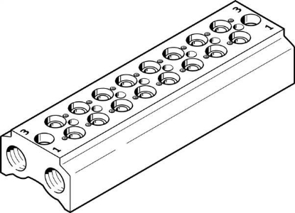 تصویر CPE10-3/2-PRS-1/4-8-NPT (550607) بلوک منیفولد پنوماتیک فستو  