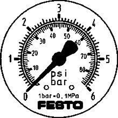 تصویر FMAP-63-6-1/4-EN (161130) گیج فشار فلنج دقیق فستو 