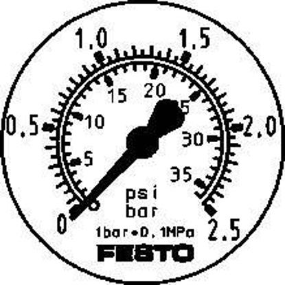 تصویر FMA-50-2,5-1/4-EN (159598)گیج فشار فلنج فستو 
