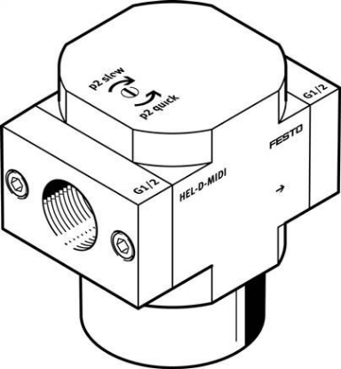 تصویر HEL-3/8-D-MINI (165078) شیر قطع و وصل اصلی جریان هوای فشرده فستو 