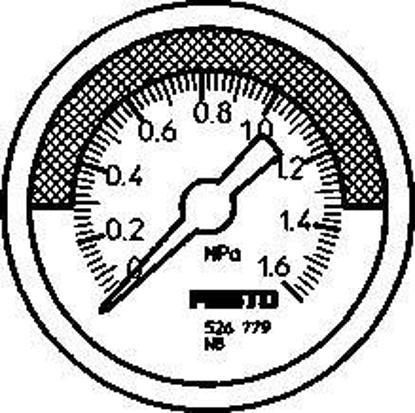 تصویر MA-40-1,6-R1/8-MPA-E-RG (526779) گیج فشار هوای فستو 