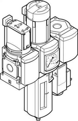 تصویر MSB6-1/2:C3J2F3-WP (542276) واحد مراقبت ترکیبی هوای فشرده فستو 