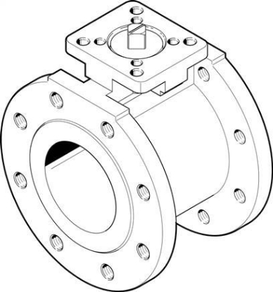 تصویر VZBC-100-FF-16-22-F0710-V4V4T (1692209) شیر توپی (بال ولو) فلنچدار استنلس استیل فستو      