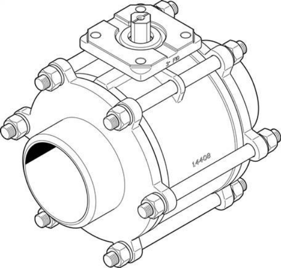 تصویر VZBA-4"-WW-63-T-22-F10-V4V4T (1686705) شیر توپی (بال ولو) فستو      
