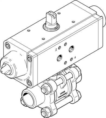 تصویر VZBA-1/2"-WW-63-T-22-F0304-V4V (1774105) شیر و اکچویتور فستو  