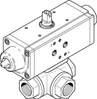 تصویر VZBA-1/2"-GGG-63-32L-F0304-V4V (1915545) شیر و اکچویتور فستو  