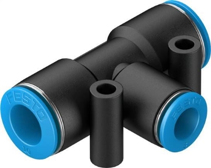 تصویر QST-10-8 (153136) اتصال فیتینگ سه راهی پنوماتیک فستو 