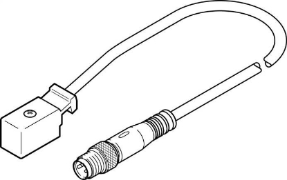 تصویر KMYZ-2-24-M8-2,5-LED (177678) کابل رابط فستو 