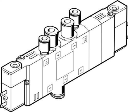 تصویر CPE14-M1BH-5/3GS-QS-6 (196905) شیر برقی پنوماتیک فستو  