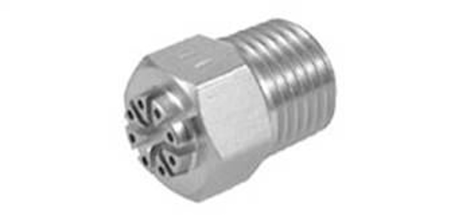KNS, low-noise nozzle with external thread