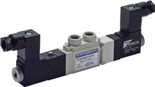 5/3-way solenoid valves G 1/8", Series SCE300 (will be discontinued)