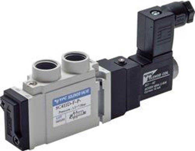 5/2-way solenoid valves G 1/4", Series SCE400 (will be discontinued)