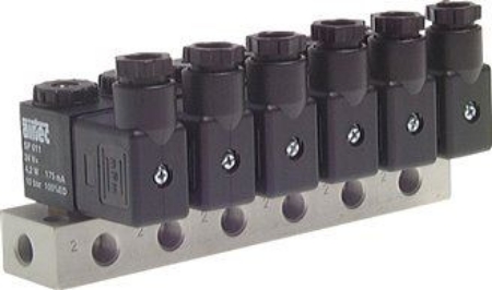 تصویر دسته بندی 3/2-way solenoid valves with manifold block, Series MS