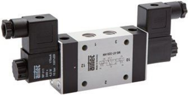 3/2-way solenoid impulse valves with external air connection, Series ME