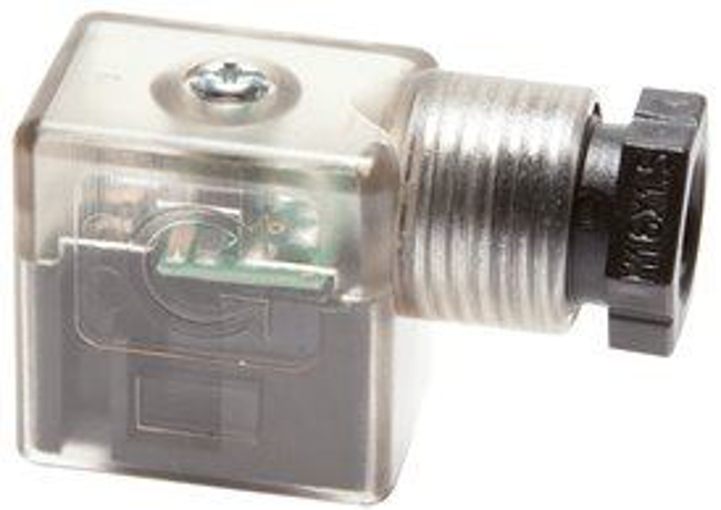 Standard connector for magnetic coils (with protection circuit & LED display)