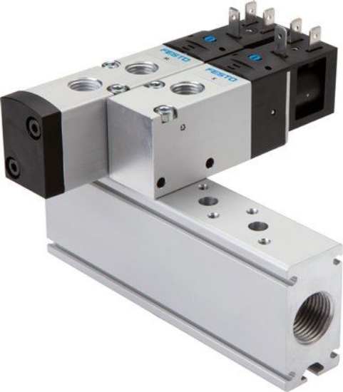 تصویر اتصال ریلی شیر برقی فستو 576366 VABM-B10-20-G38-5-P53