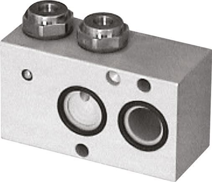 تصویر NAMUR adapter plates, 3/2-way flow control for supply air of the side where pressure is applied