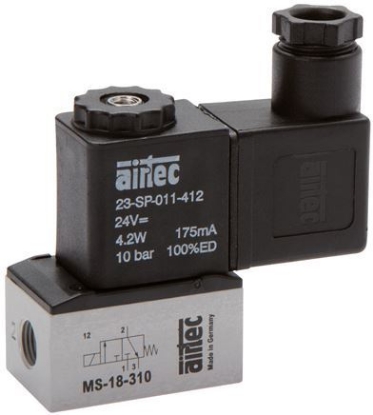 تصویر 3/2-way solenoid valve, M 5, closed (NC), 24 V=