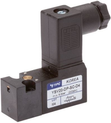 تصویر 3/2-way solenoid valve,flange, closed (NC), 115 V AC