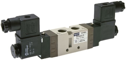 تصویر 5/2-way solenoid valve, G 1/4" (exhaust G 1/8"), pulse valve, 230 V AC