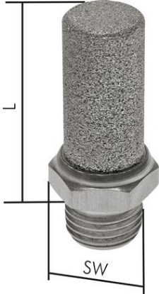 تصویر Silencer NPT 1/2",Stainless steel