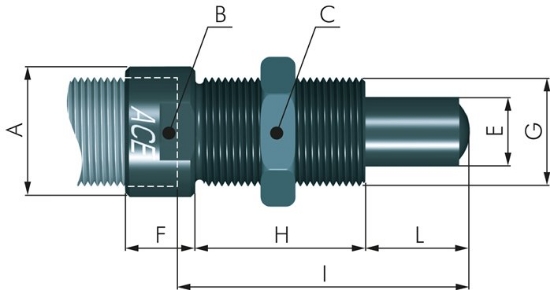 تصویر ACE side load adapter, M 20 x 1.5, for MA 225 EUM, SC 300...
