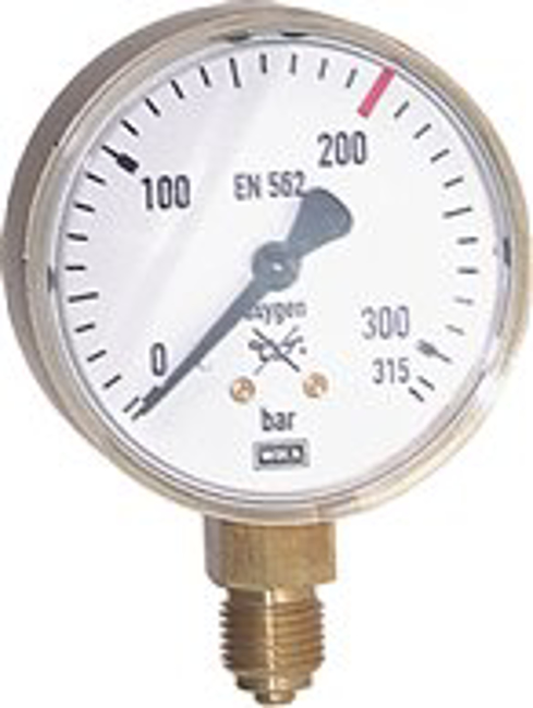 Welding technology pressure gauge Ø 63 mm, Class 2,5