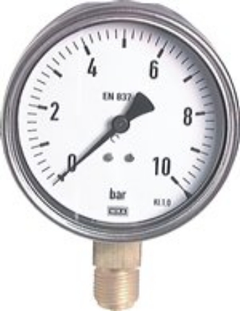تصویر دسته بندی Vertical pressure gauge Ø 100 mm nickel chromium steel/brass, robust, Class 1,0