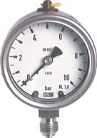 تصویر دسته بندی Pressure gauges, vertical Ø 63 mm, stainless steel  - chemical, Class 1,6