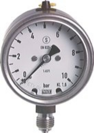 تصویر دسته بندی Safety pressure gauges vertical Ø 63 mm, stainless steel, Class 1,6