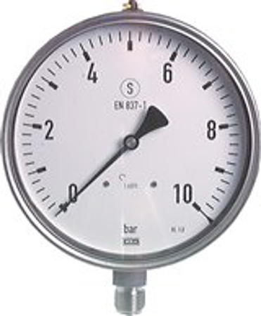 تصویر دسته بندی Safety pressure gauges vertical Ø 160 mm, stainless steel, Class 1,0