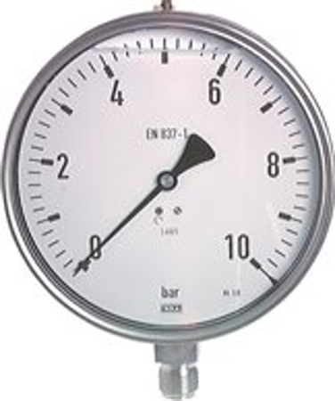 تصویر دسته بندی Glycerine pressure gauges vertical Ø 160 mm, stainless steel  - chemical, Class 1,0