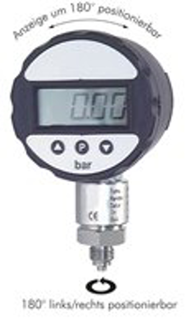Digital pressure gauge with battery, class 0,5