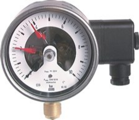 تصویر دسته بندی Contact pressure gauge, vertical, Ø 100, 160 mm nickel chromium steel/brass, Class 1,0 / 2,5