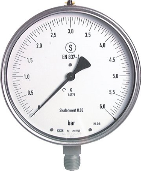 تصویر Safety precision pressure gauge, 160mm, 0 - 25 bar