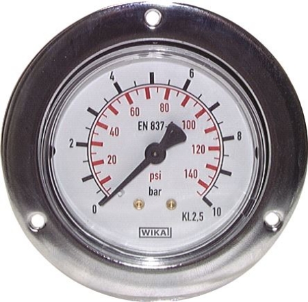 تصویر دسته بندی Built-in pressure gauge with large front ring for panel mounting, Class 2,5