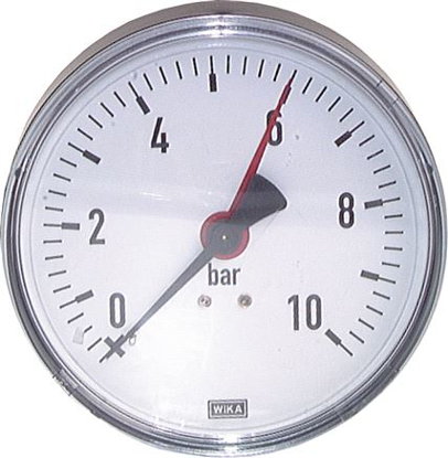 تصویر Pressure gauge, horizontal, 80mm, -1 to 0 bar