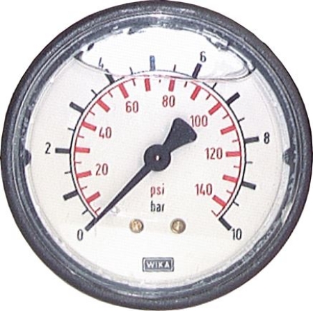 تصویر دسته بندی Glycerine pressure gauge horizontal Ø 63 mm, Class 2,5