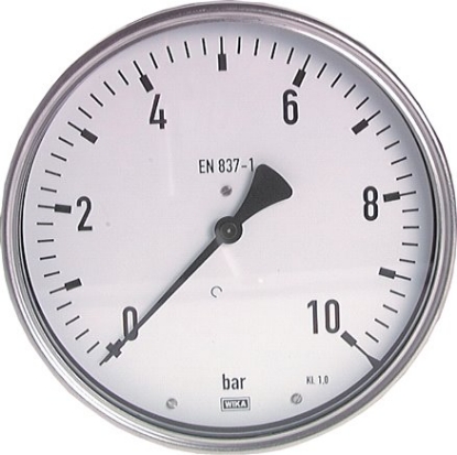 تصویر Pressure gauge horizontal (CrNi/Ms), 160mm, 0 - 25 bar