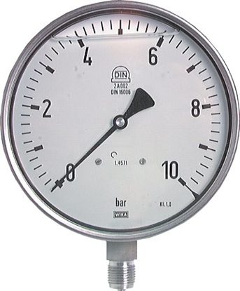 تصویر Gly.safety pressure gauge, vertical, 160mm, -1 to 1,5 bar