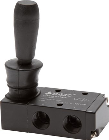 تصویر 3/2-way hand lever valve, spring return, G 1/4"